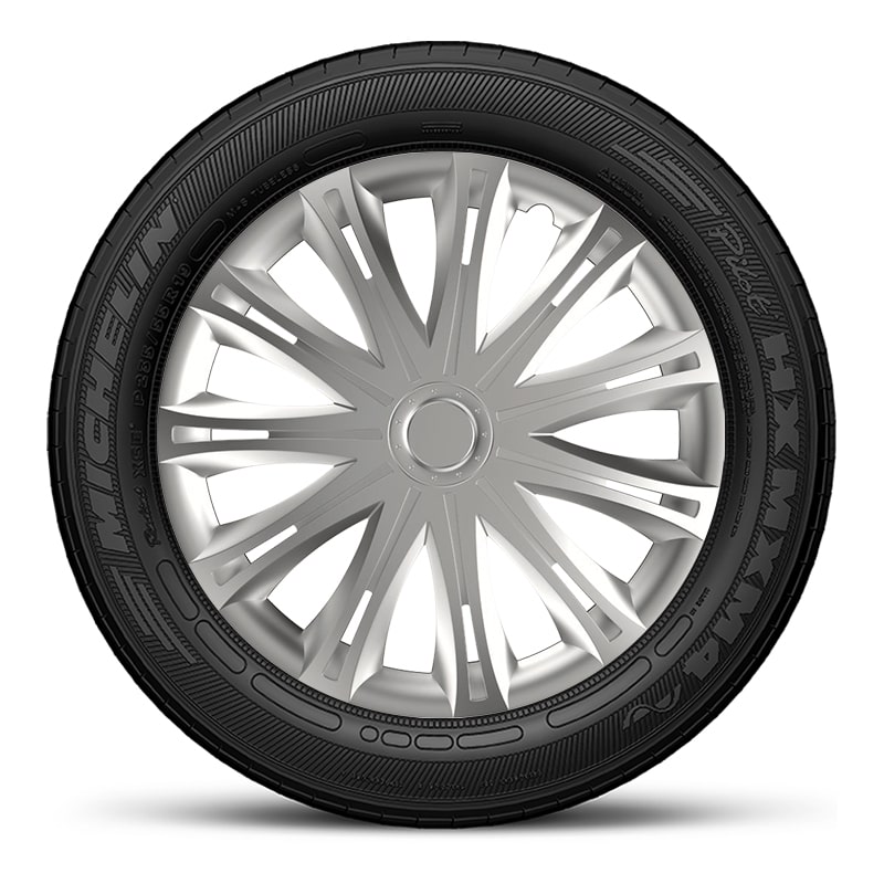 Тасове за джанти 13″ Versaco Spark, цвят сребрист, 4 броя