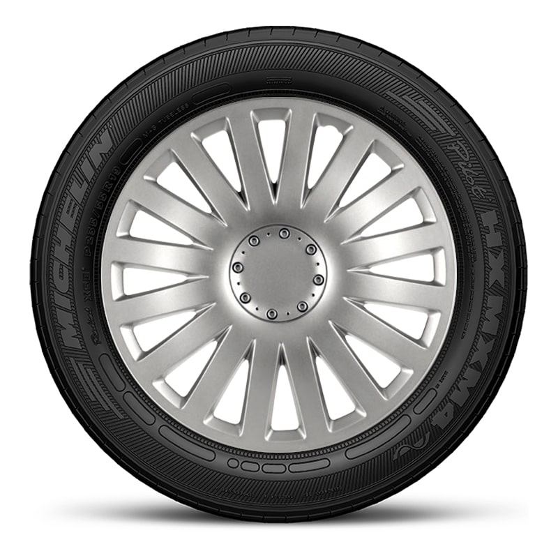 Тасове за джанти 15″ Versaco Smart Silver, цвят сребрист, 4 броя